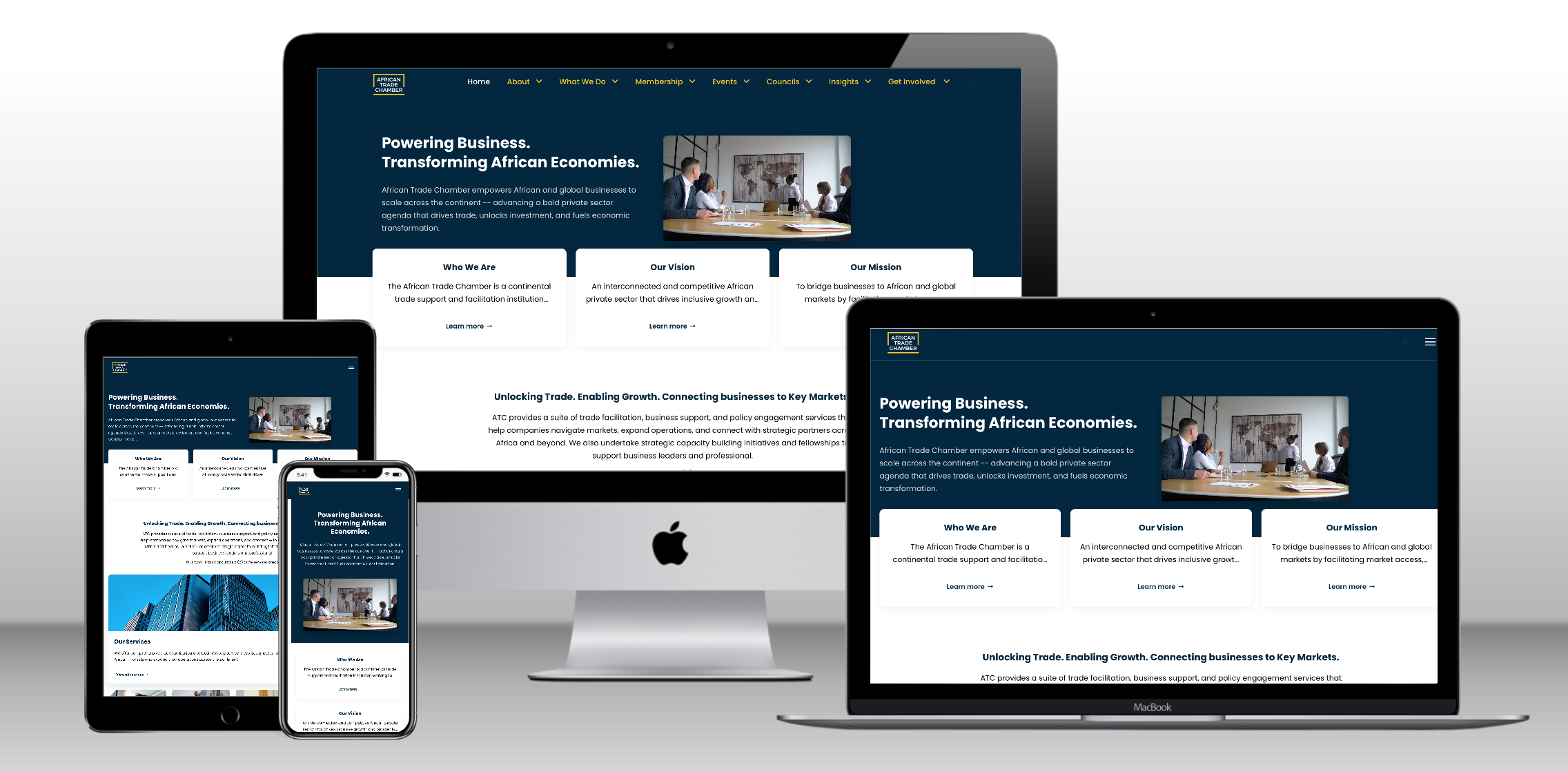 African Trade Chamber Website Preview