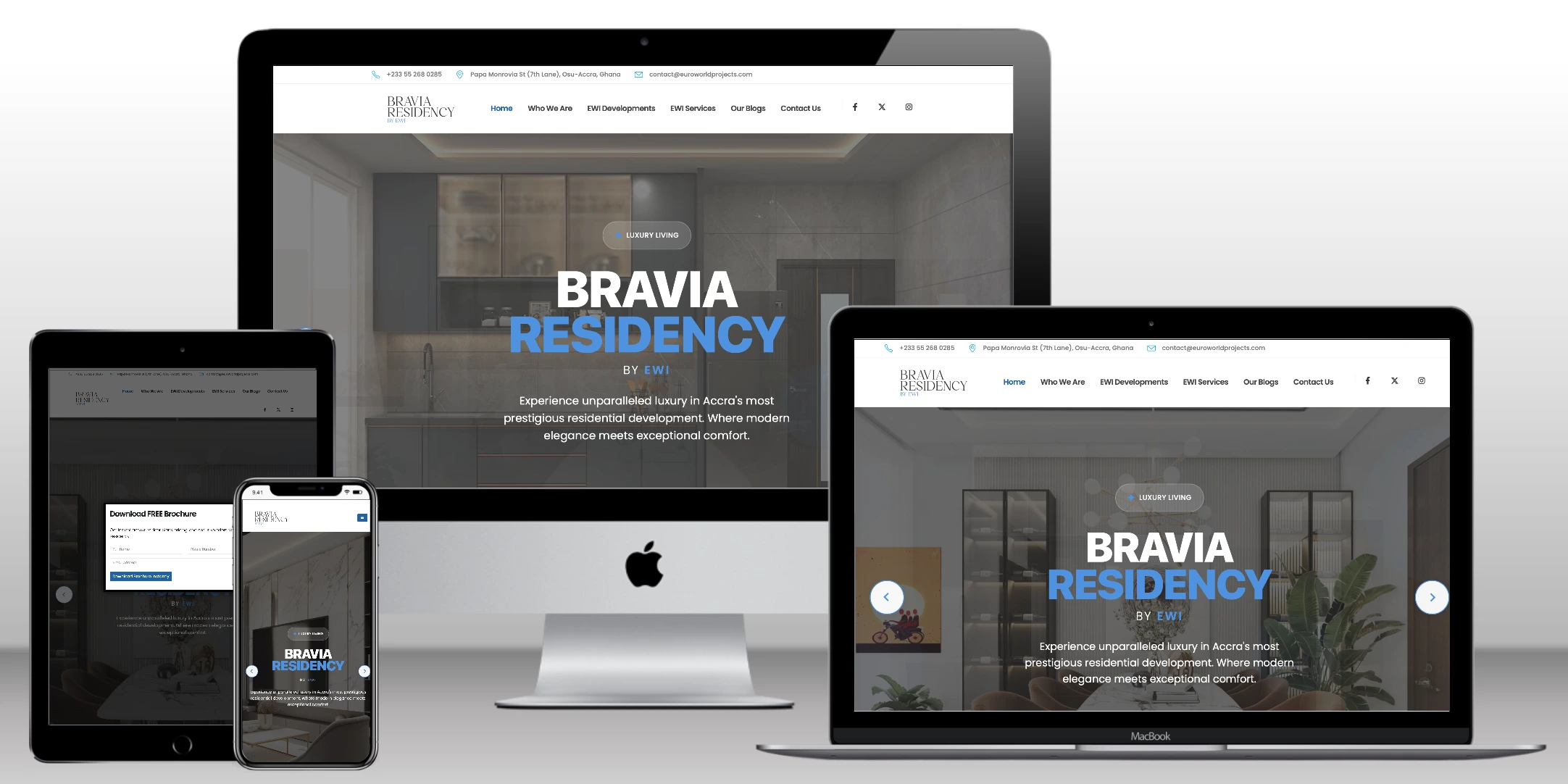 Bravia Residency Ghana Website