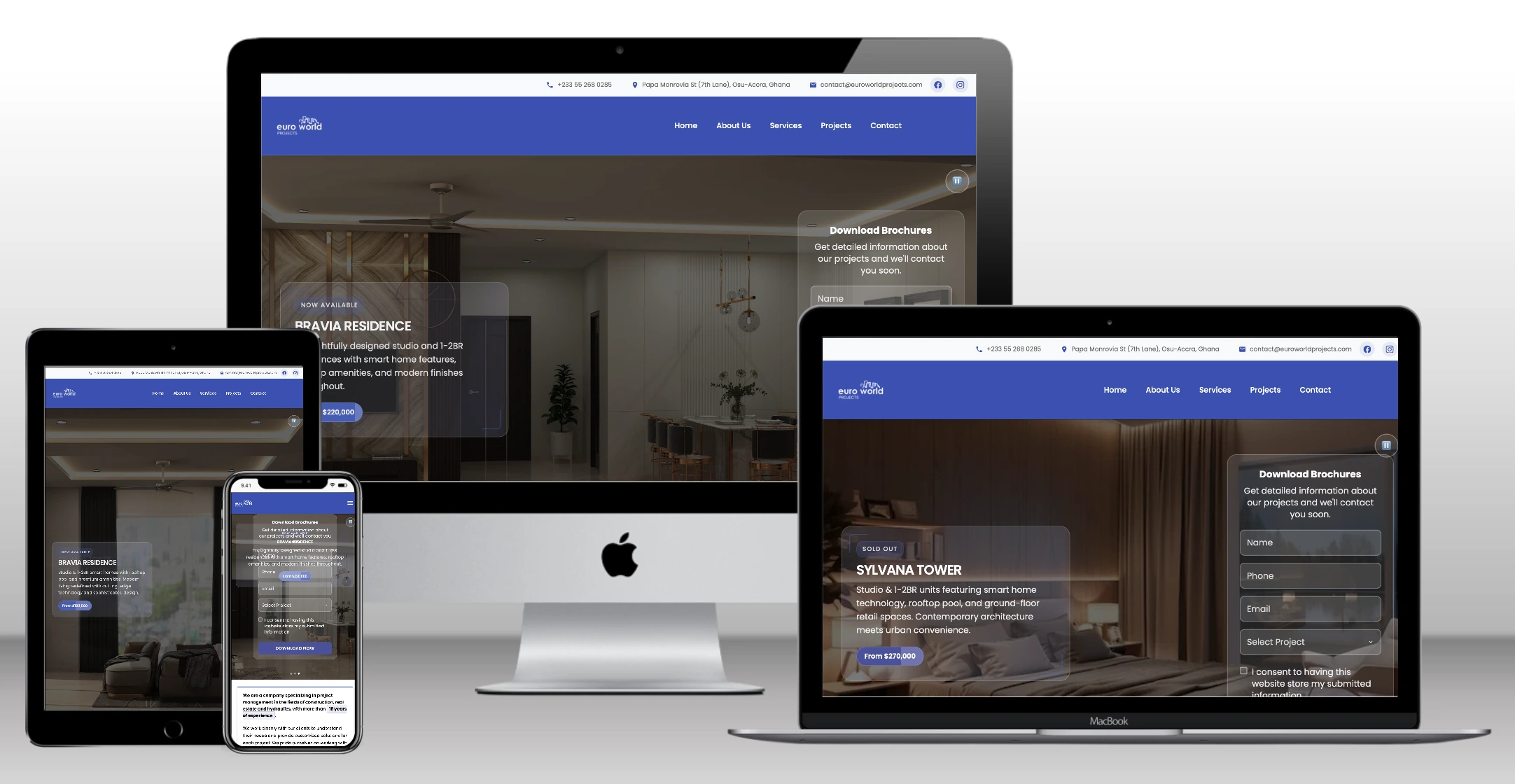Euroworld Projects Website